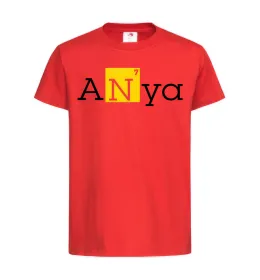 Дитяча футболка Anya Червоний фото
