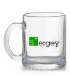 Чашка скляна Sergey Прозорий фото