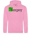 Чоловіча толстовка (худі) Sergey Рожевий фото