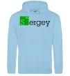 Чоловіча толстовка (худі) Sergey Блакитний фото