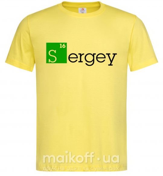 Чоловіча футболка Sergey Лимонний фото
