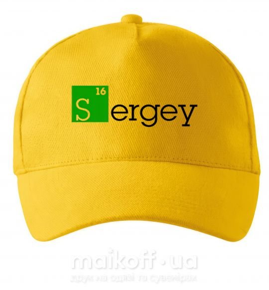 Кепка Sergey Солнечно желтый фото