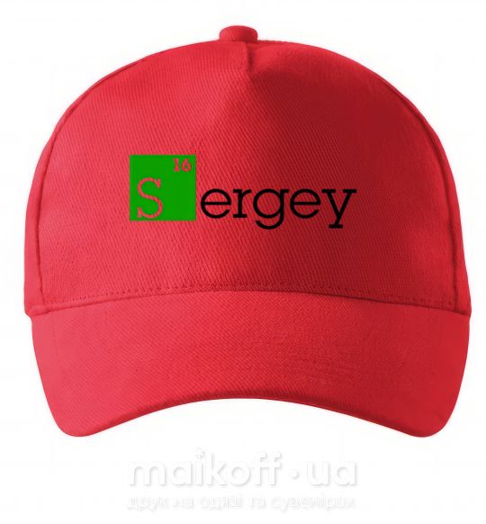 Кепка Sergey Красный фото