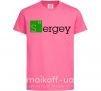 Детская футболка Sergey Ярко-розовый фото