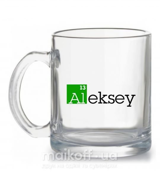 Чашка скляна Alexey Прозорий фото