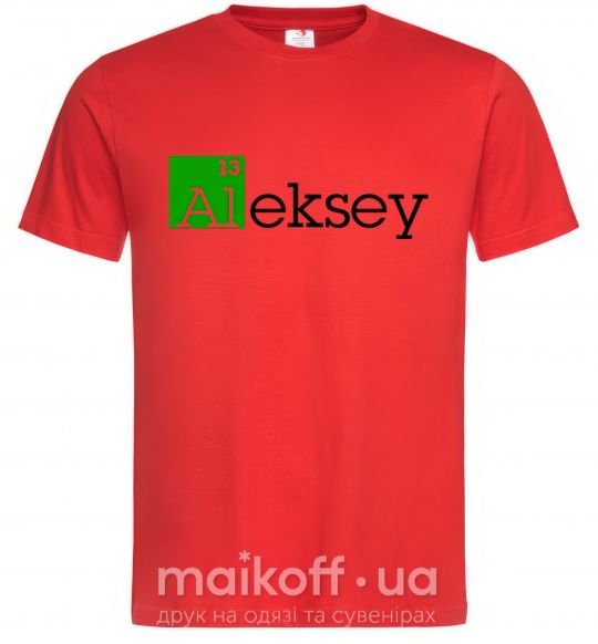 Мужская футболка Alexey Красный фото