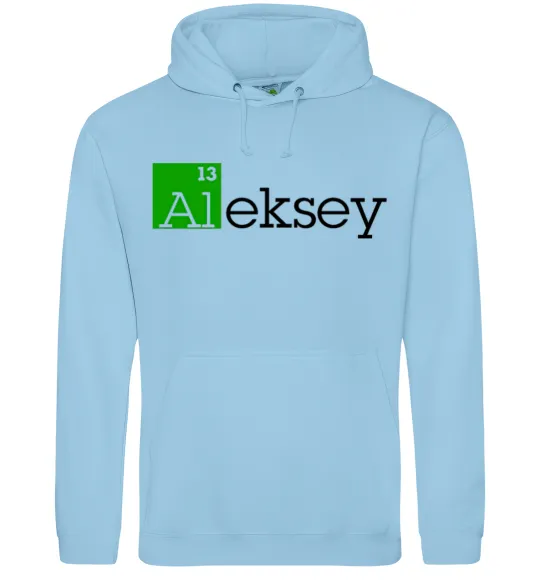 Чоловіча толстовка (худі) Alexey Блакитний фото