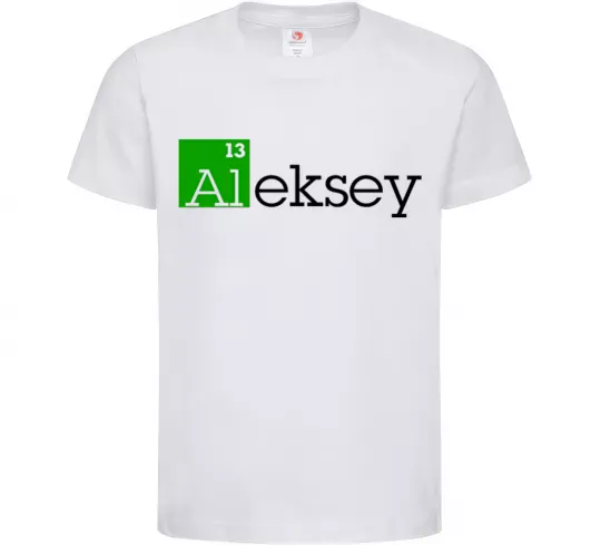 Детская футболка Alexey Белый фото