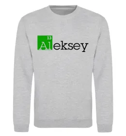 Свитшот Alexey Серый меланж фото