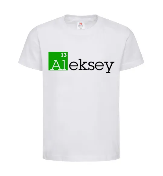 Детская футболка Alexey Белый фото