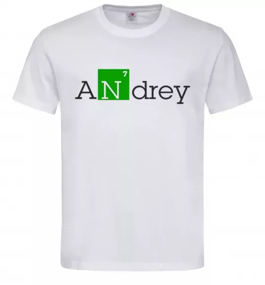 Чоловіча футболка Andrey Білий фото