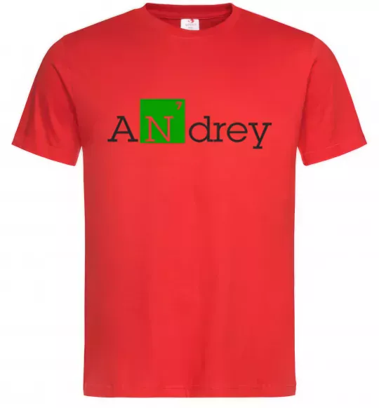 Чоловіча футболка Andrey Червоний фото