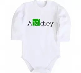 Дитячий бодік Andrey Білий фото