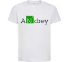Дитяча футболка Andrey Білий фото
