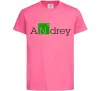 Дитяча футболка Andrey Яскраво-рожевий фото