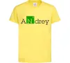 Дитяча футболка Andrey Лимонний фото
