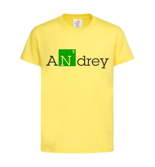 Детская футболка Andrey Лимонный фото