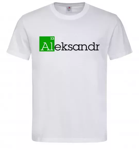 Чоловіча футболка Aleksandr Білий фото