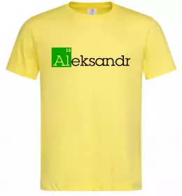 Мужская футболка Aleksandr Лимонный фото