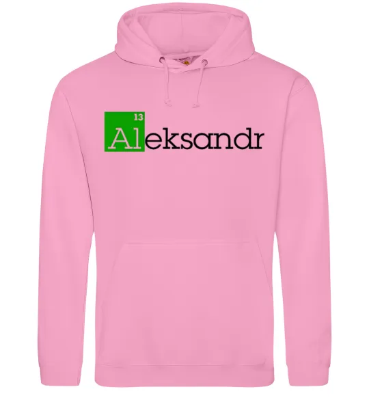 Мужская толстовка (худи) Aleksandr Розовый фото