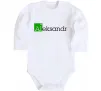 Детский боди Aleksandr Белый фото