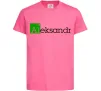 Детская футболка Aleksandr Ярко-розовый фото