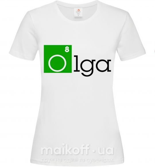 Женская футболка Olga Белый фото