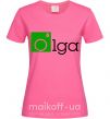 Женская футболка Olga Ярко-розовый фото