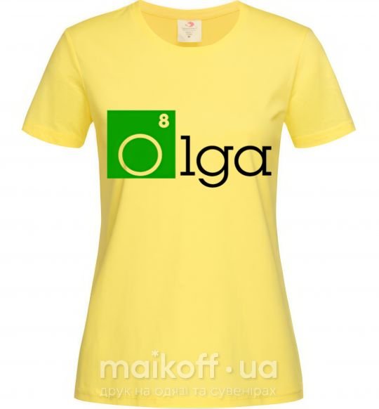 Женская футболка Olga Лимонный фото