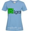 Женская футболка Olga Голубой фото
