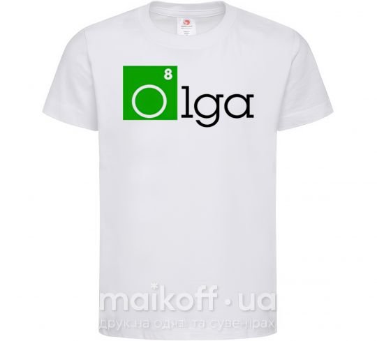 Детская футболка Olga Белый фото