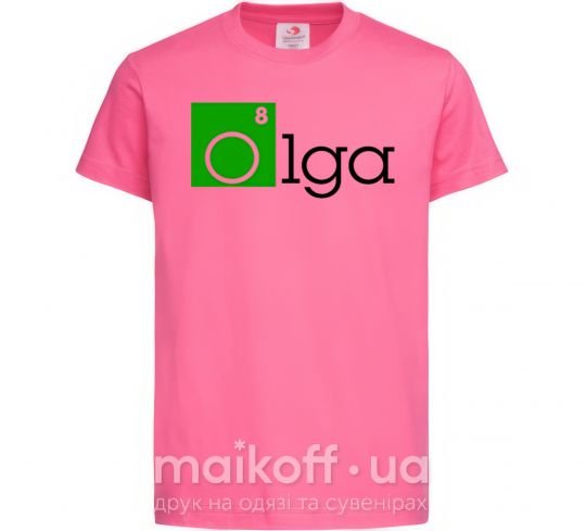Дитяча футболка Olga Яскраво-рожевий фото
