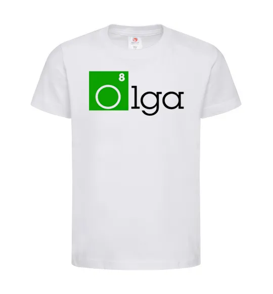 Детская футболка Olga Белый фото