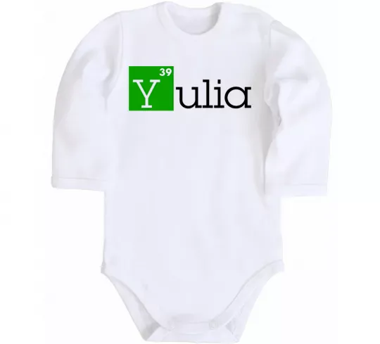 Детский боди Yulia Белый фото