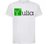 Дитяча футболка Yulia Білий фото