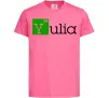 Дитяча футболка Yulia Яскраво-рожевий фото