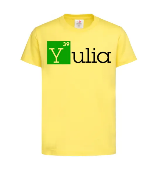 Детская футболка Yulia Лимонный фото