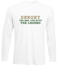 Лонгслів Sergey the man the myth the legend Лонгслів Sergey the man the myth the legend