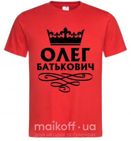 Мужская футболка Олег Батькович Красный фото