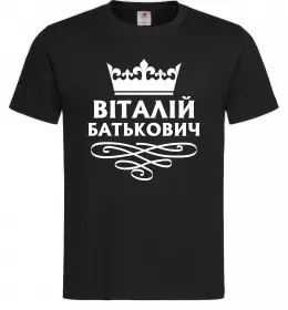 Мужская футболка Віталій Батькович Черный Мужская футболка Віталій Батькович Черный фото