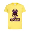 Дитяча футболка Keep calm and listen to Alexander Лимонний фото