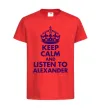 Дитяча футболка Keep calm and listen to Alexander Червоний фото