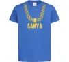 Детская футболка Sanya золотий ланцюжок Ярко-синий Детская футболка Sanya золотий ланцюжок Ярко-синий фото