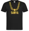 Мужская футболка Sanya золотий ланцюжок Черный фото