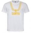 Мужская футболка Sanya золотая цепь Белый фото