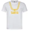 Мужская футболка Sanya золотий ланцюжок Белый фото