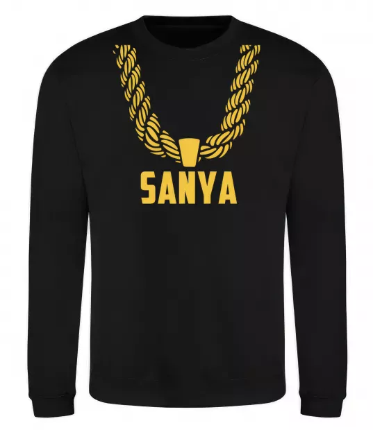 Свитшот Sanya золотий ланцюжок Черный фото