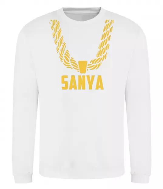 Свитшот Sanya золотий ланцюжок Белый фото