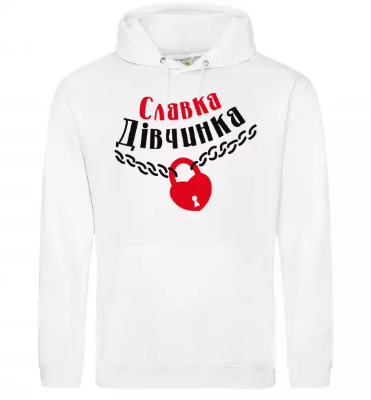 Жіноча толстовка (худі) Славка дівчинка Білий фото