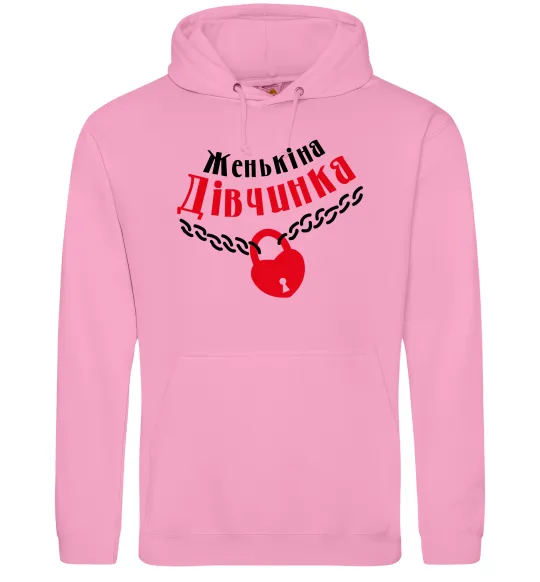 Женская толстовка (худи) Женькіна дівчинка Розовый фото